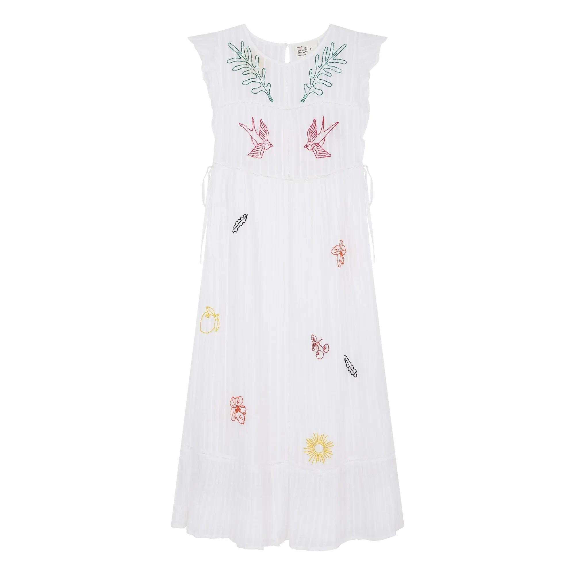 Leon & Harper - Organic Cotton Room Dress | White