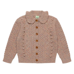 FUB - Aran Wolle Strickjacke | Staub Rosa