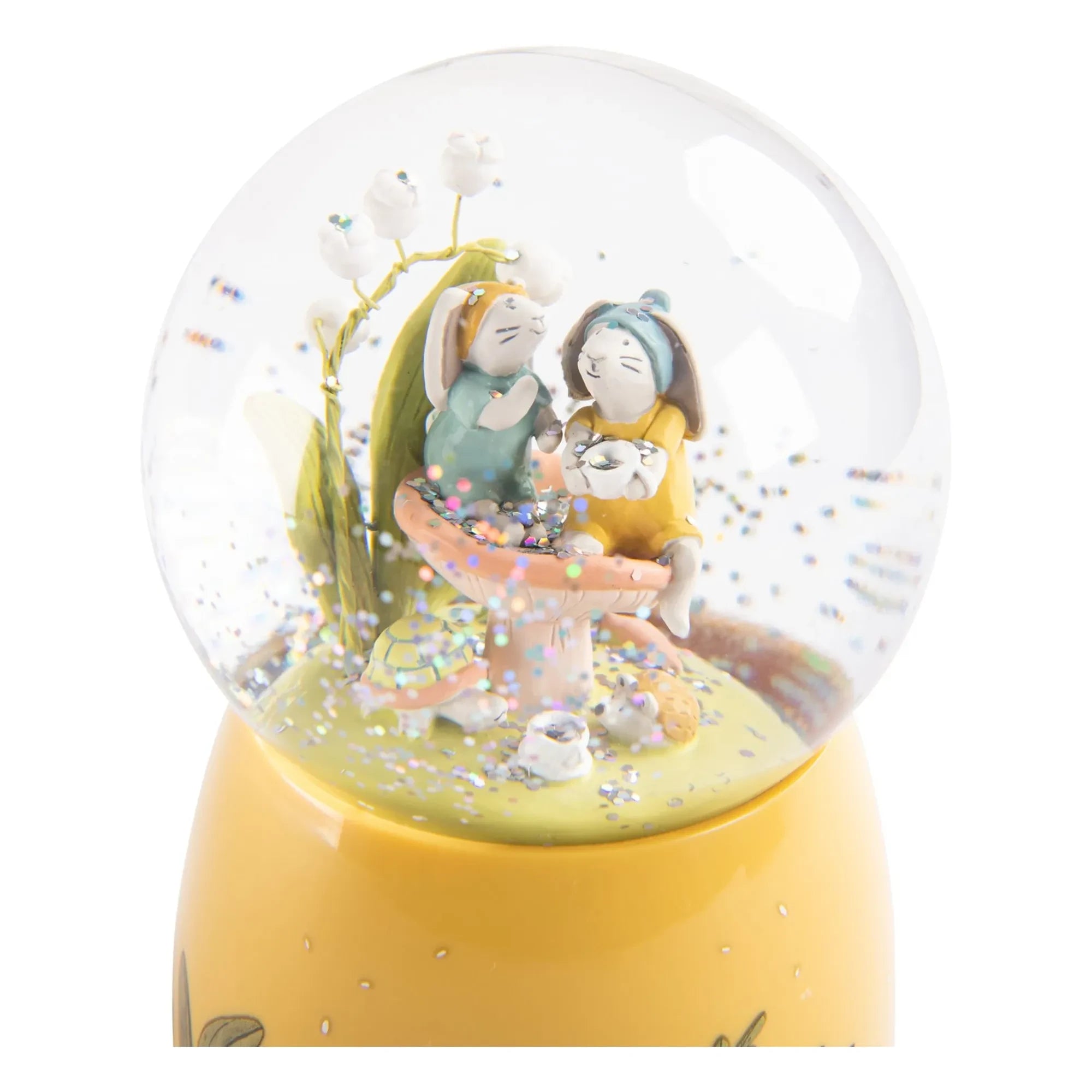 Moulin Roty - Musical snow globe - Trois petits lapins