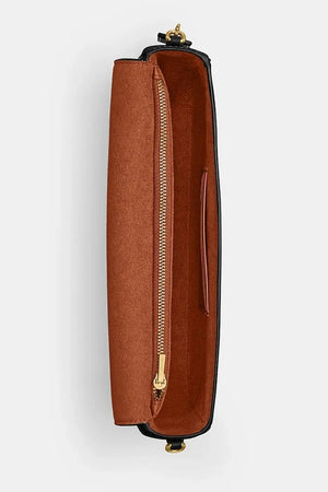 Deri çanta Coach Brook Flap Chain Bag