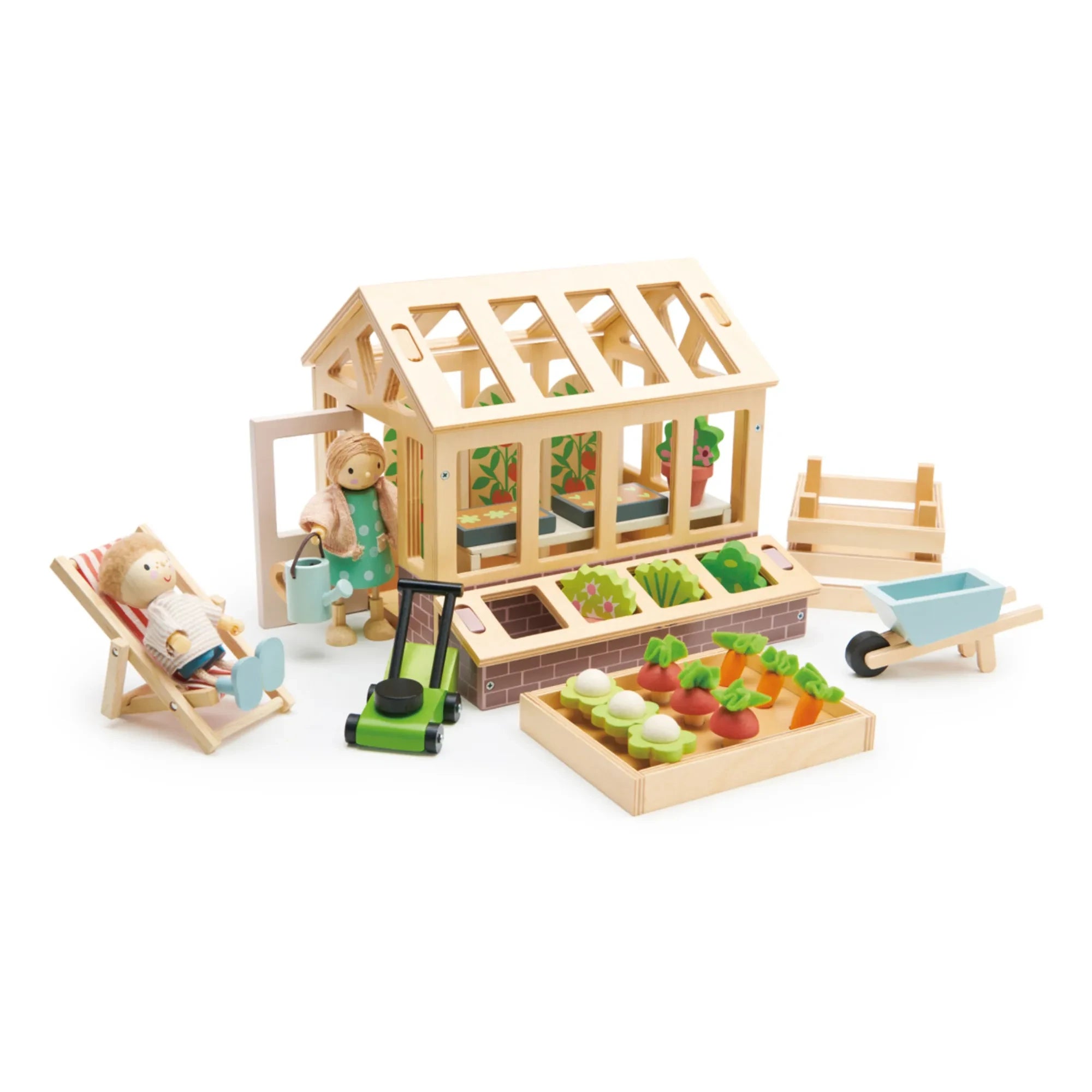 Tender Leaf Toys - Wooden Greenhouse and Accessories