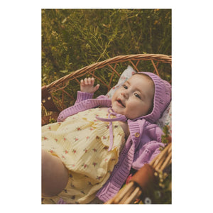 Tocoto Vintage - Çiçekli Örgü Hırka | Lila