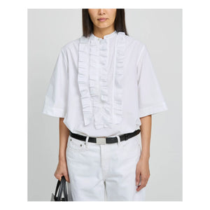 Laurence Bras – Bluse Magrita Kurze Baumwolle | Weiß