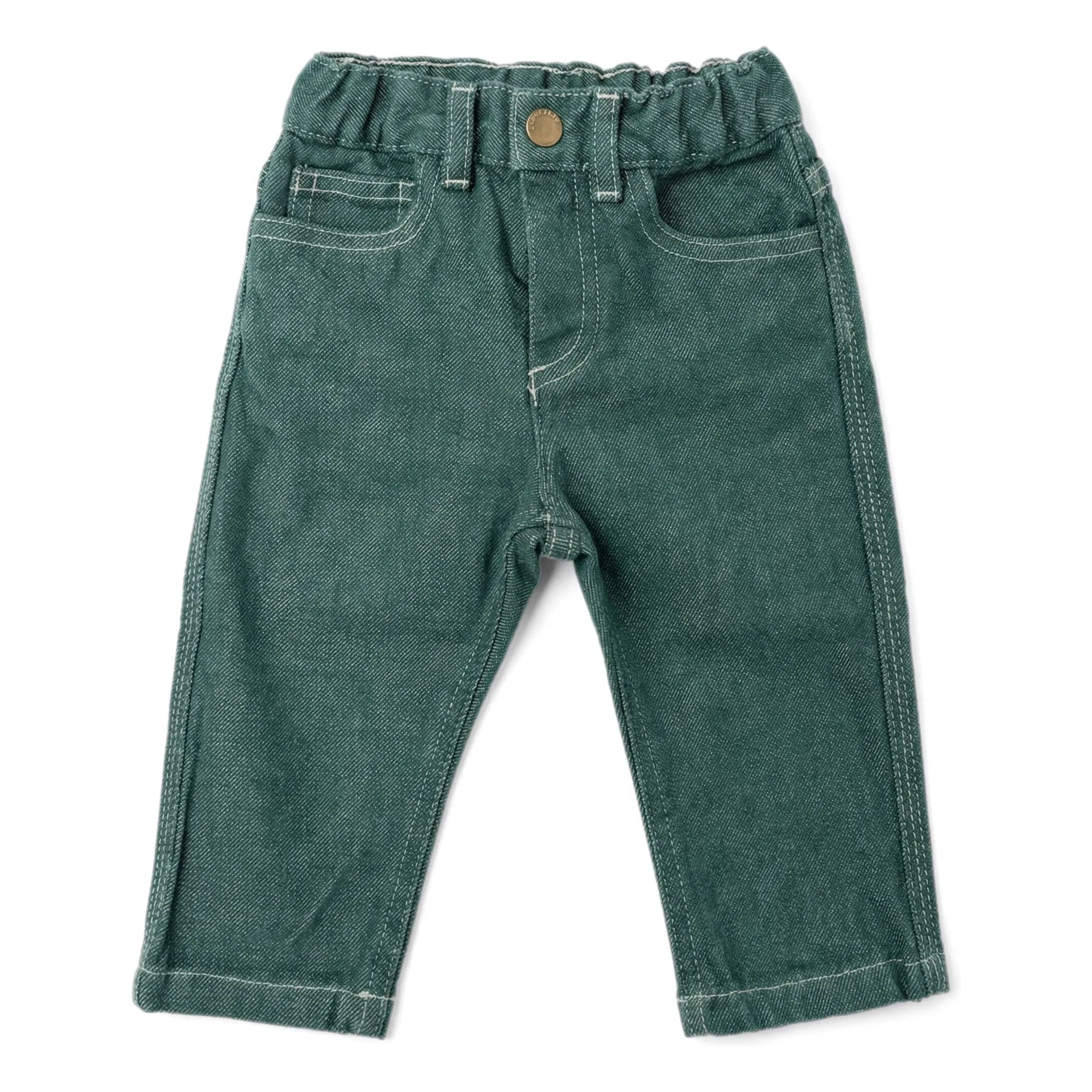Bonpoint - Jeliott Organic Cotton Jeans | Emerald Green