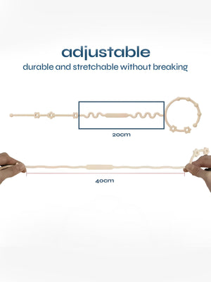 Bloom Bambini Adjustable Teether and Pacifier Clip in Blue