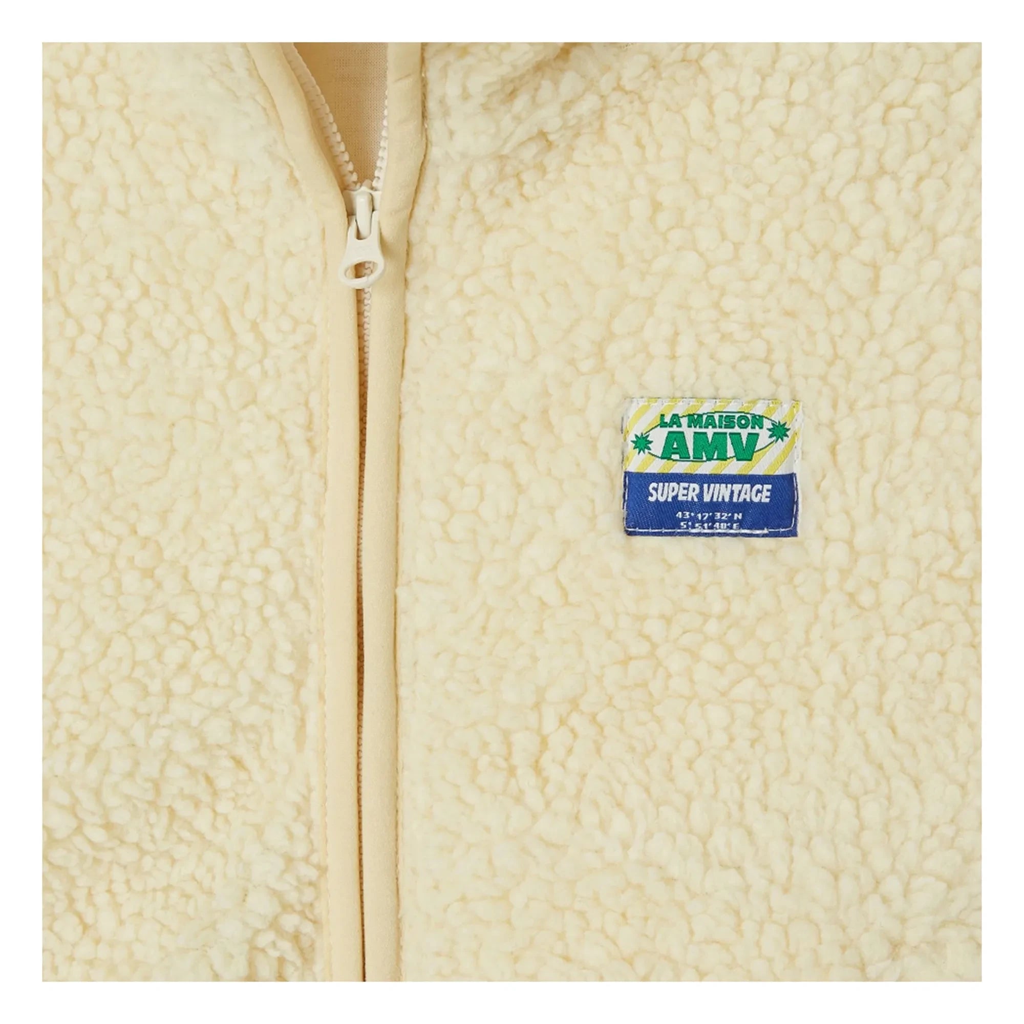 American Vintage - Sherpa Hoktown Kolsuz Ceket | Ecru