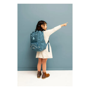 Trixie - Mr. Triceratops Large Backpack | Grey Blue