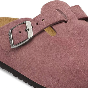 BIRKENSTOCK - Boston Süet Terlikler | Tuğla kırmızısı