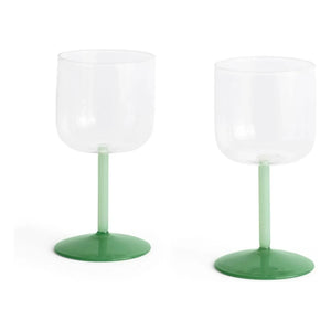 Hay - Colored Wine Glasses - Set of 2 | Dark Green