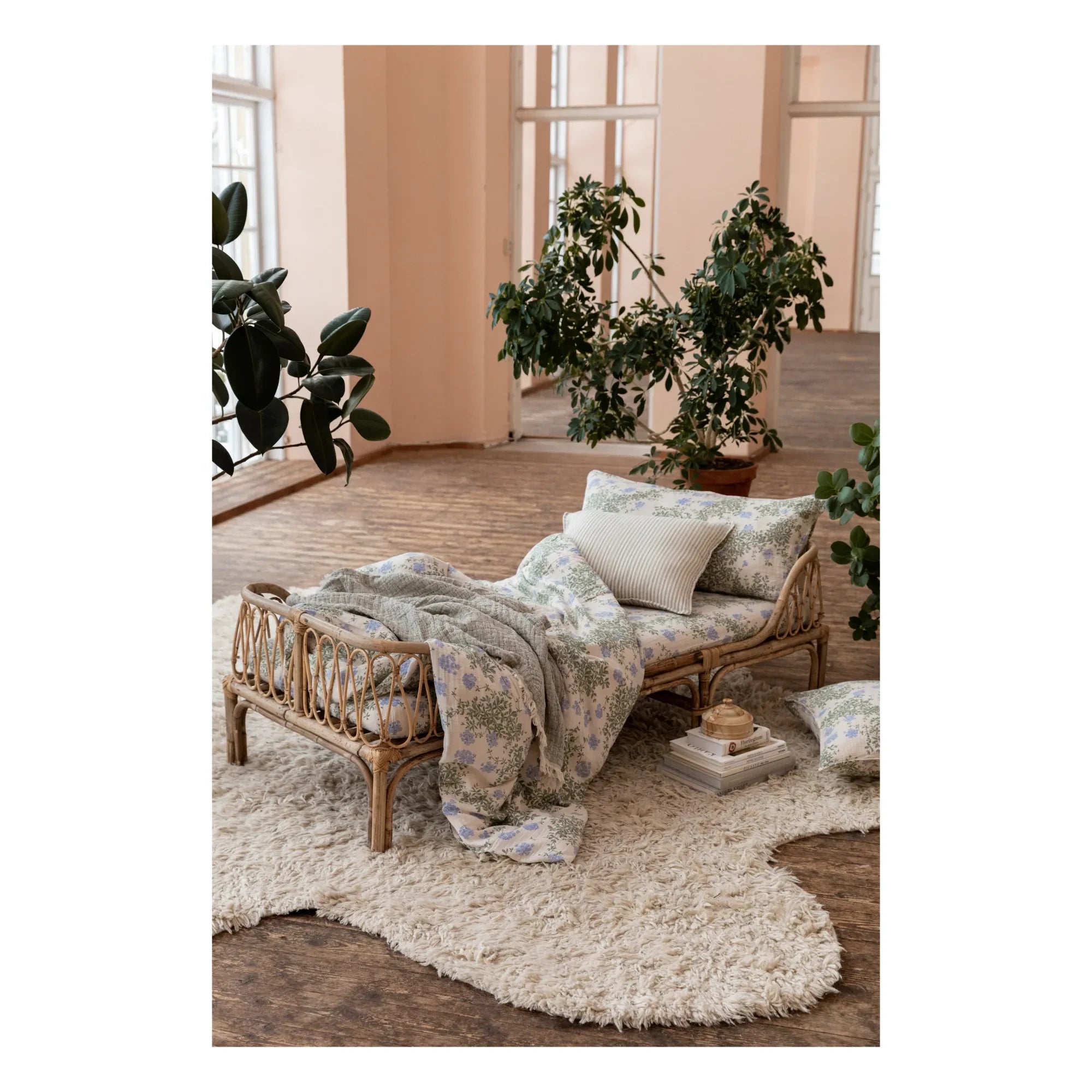 garbo&friends - Plumbago Organic Cotton Duvet Cover Set | Blue
