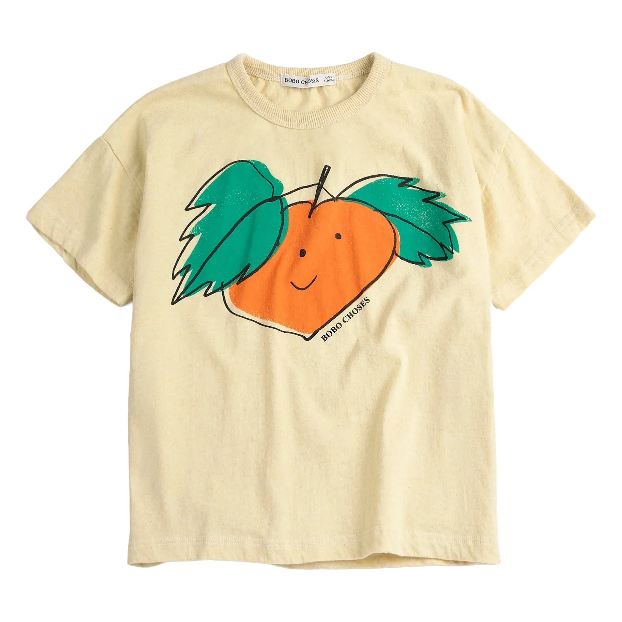 Bobo Choses - Turuncu organik pamuklu T-shirt | Sarı
