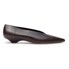 Augusta - Slingback Freya Deri | Kahverengi