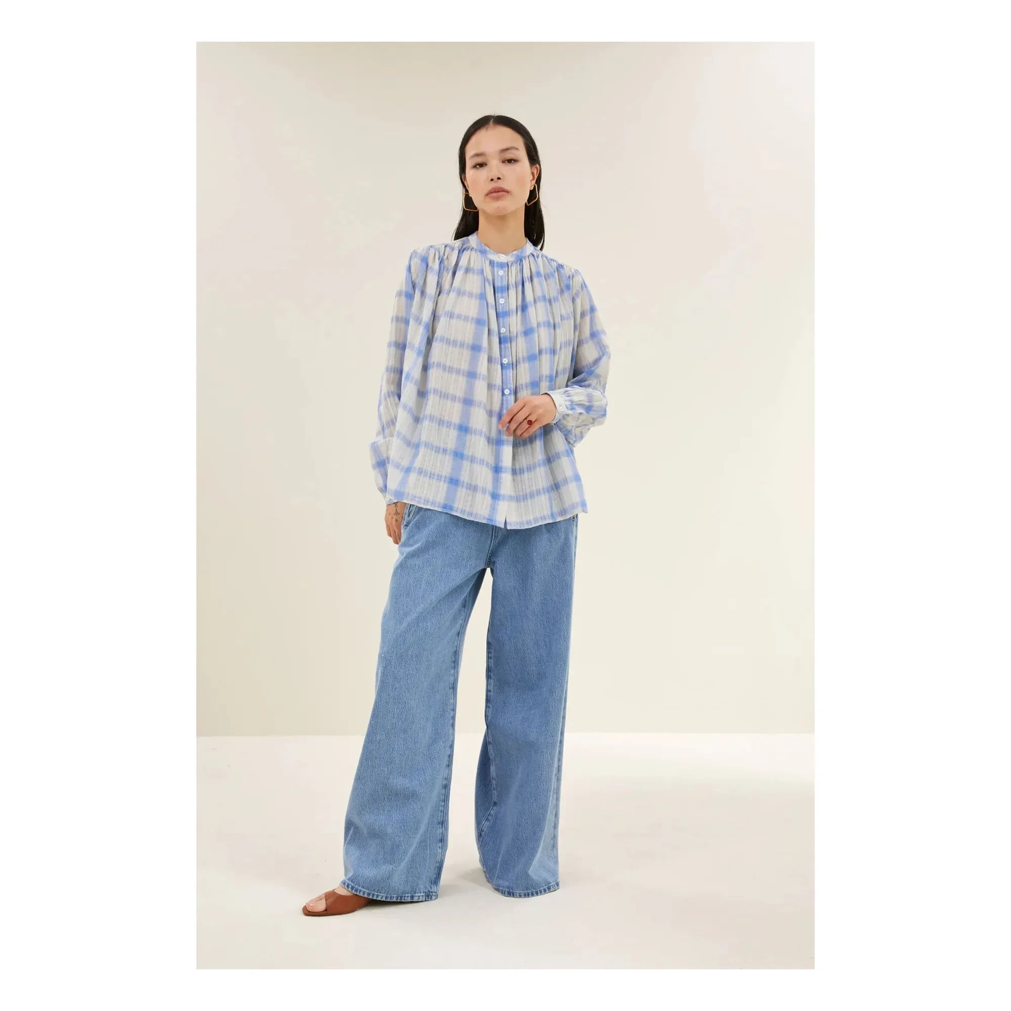 By Bar - Nyka Baumwollbluse | Blau