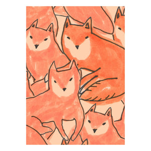 Season Paper - Fox Croud Tapete