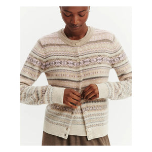 Bompard - Fair Isle Kaschmir-Cardigan | Rose Quartz