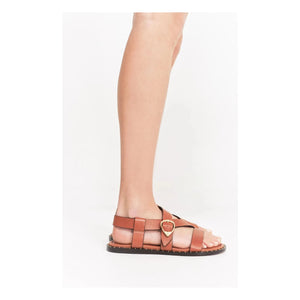 Socque Paris - Hydra Deri Sandalet | Camel