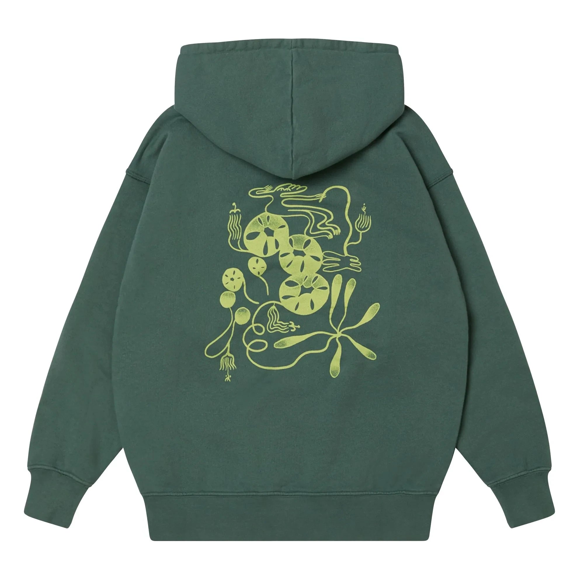 Main Story - Logo Kapüşonlu Sweatshirt | Koyu Yeşil