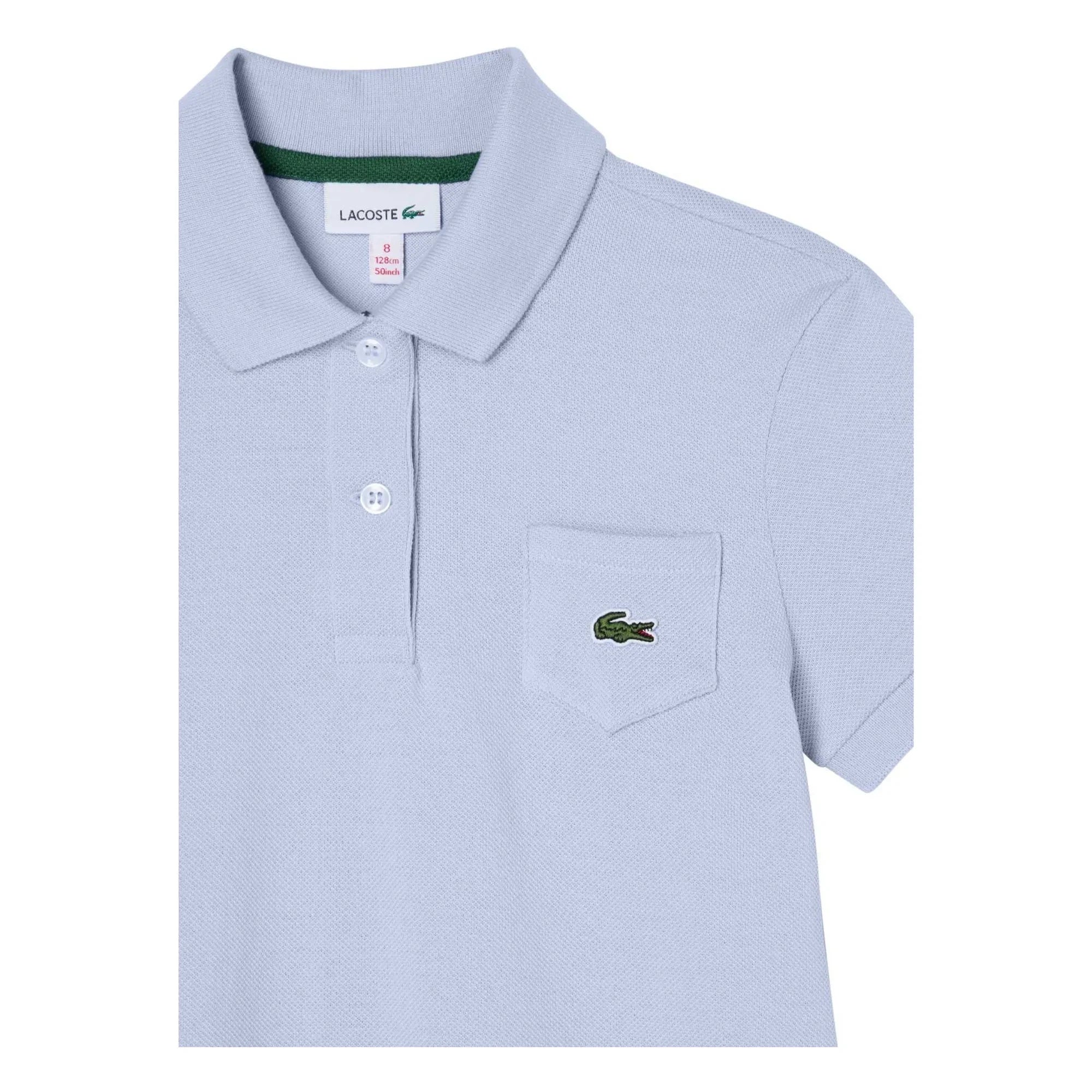 Lacoste - Organik Pamuklu Polo Elbise | Açık Mavi