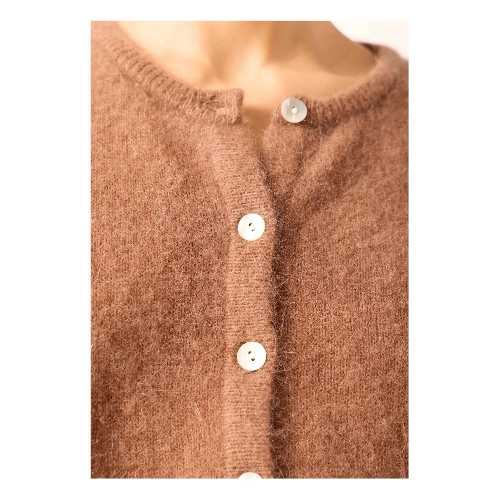 American Vintage - Vitow Weste aus Alpaka und Wolle | Schokolade