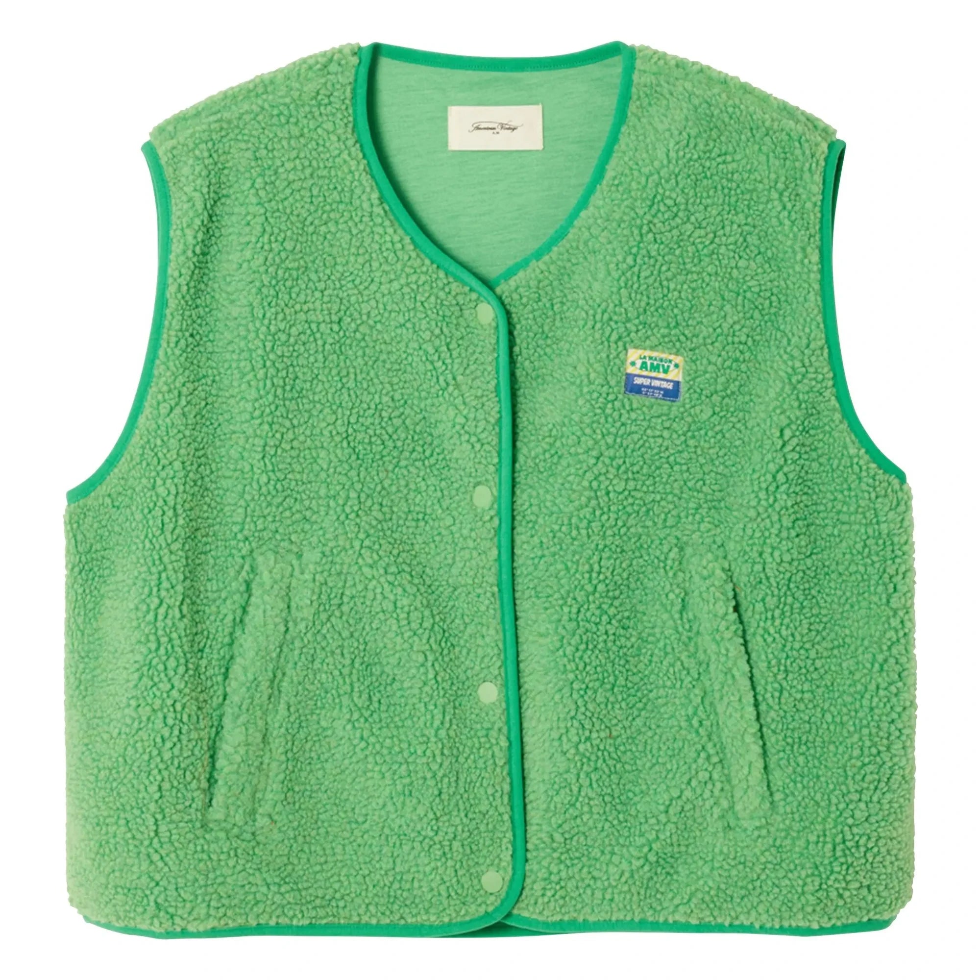 American Vintage - Hoktown Kolsuz Yelek | vert palmier