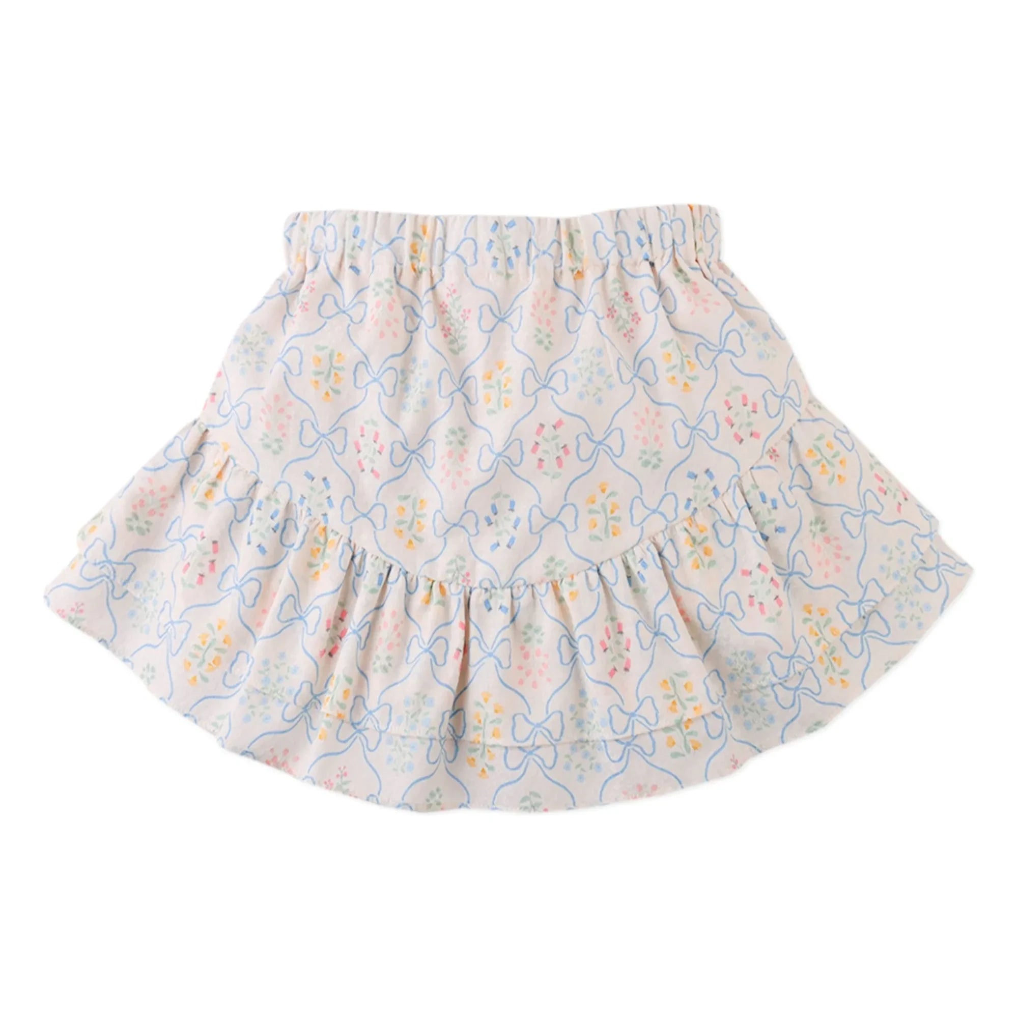 Gingersnaps - Theresa Ruffle Detailed Short Skirt | Ecru