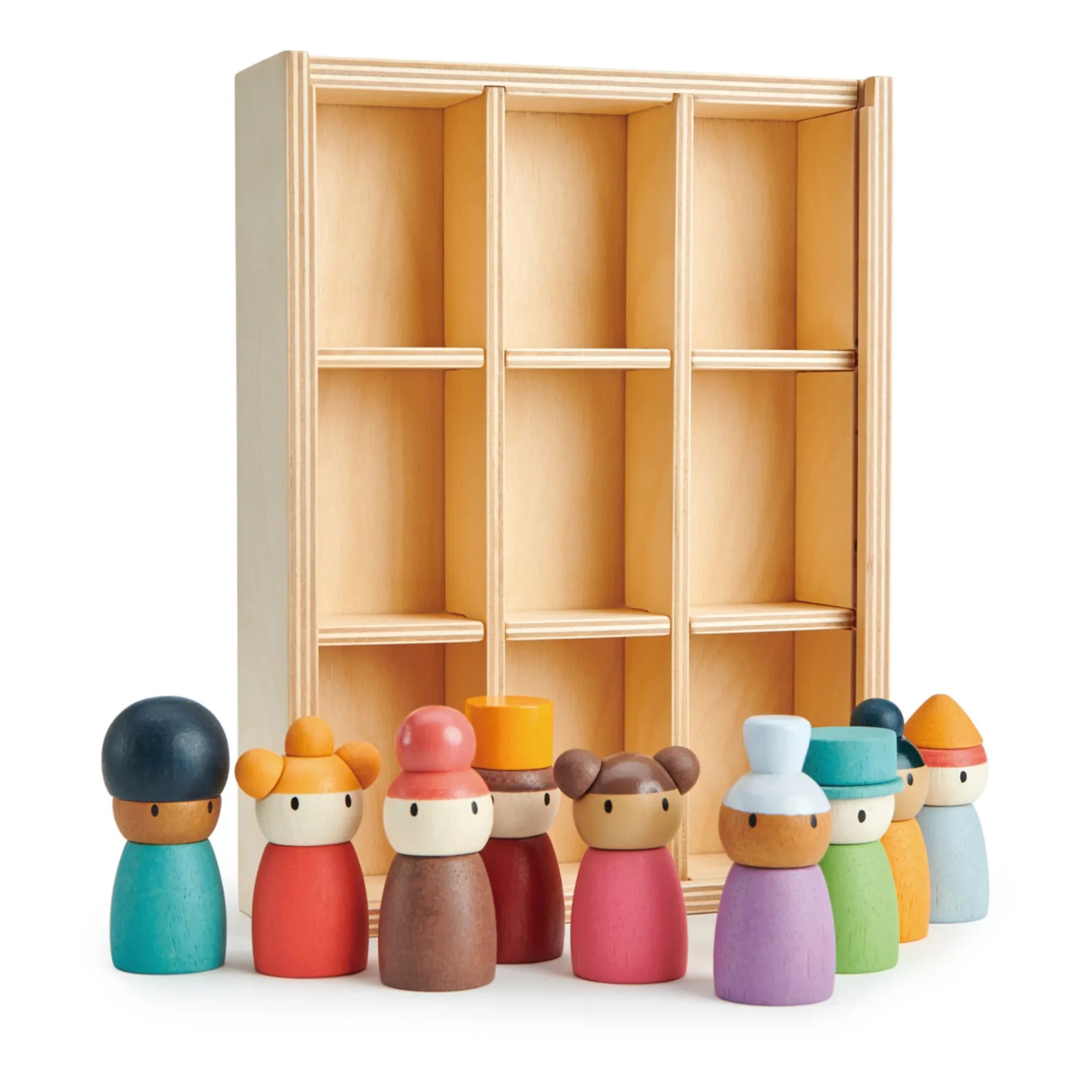 Tender Leaf Toys - Happy Folk Hotel und Holzfiguren