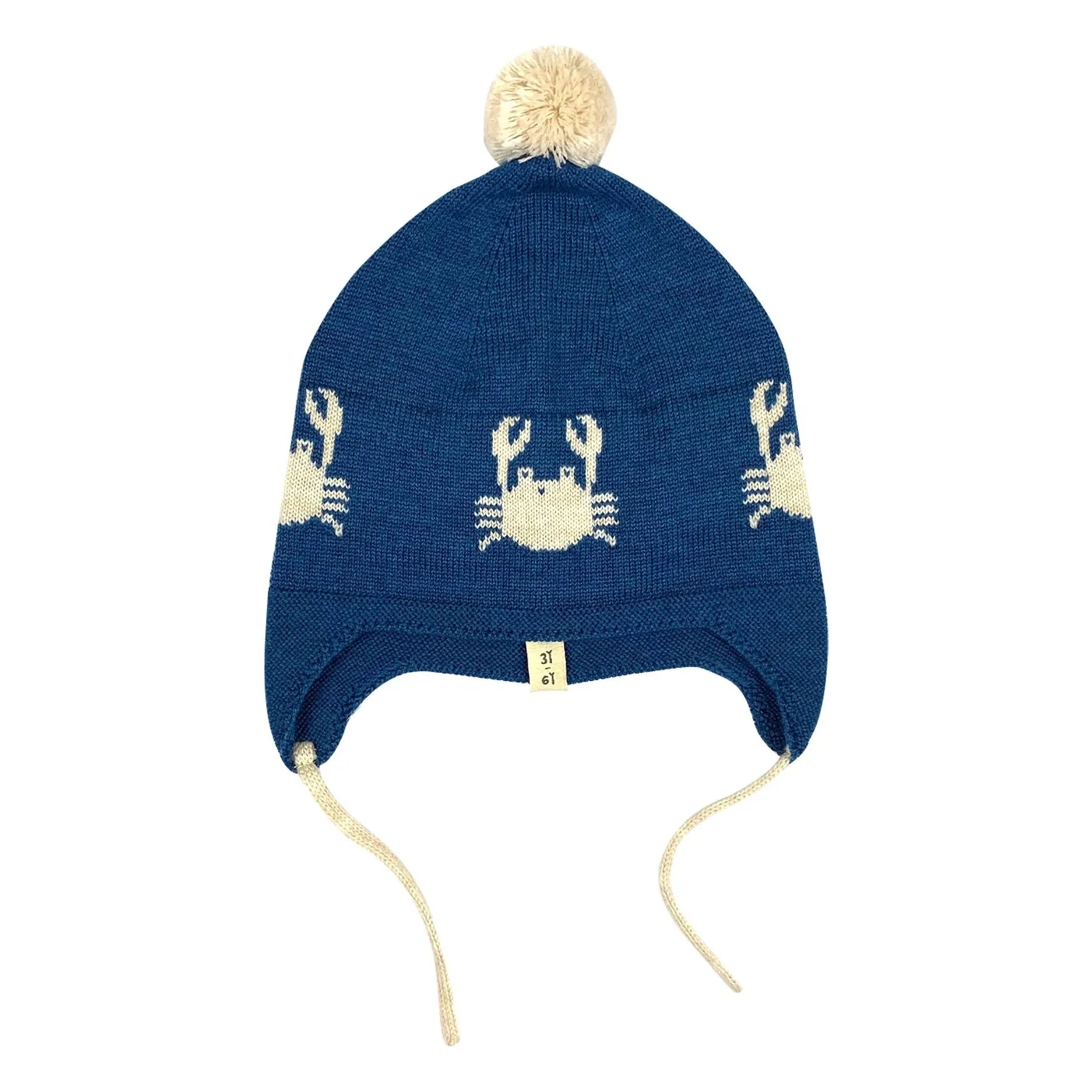 Bayiri - Dancing Crabs Merino Beanie | Blau