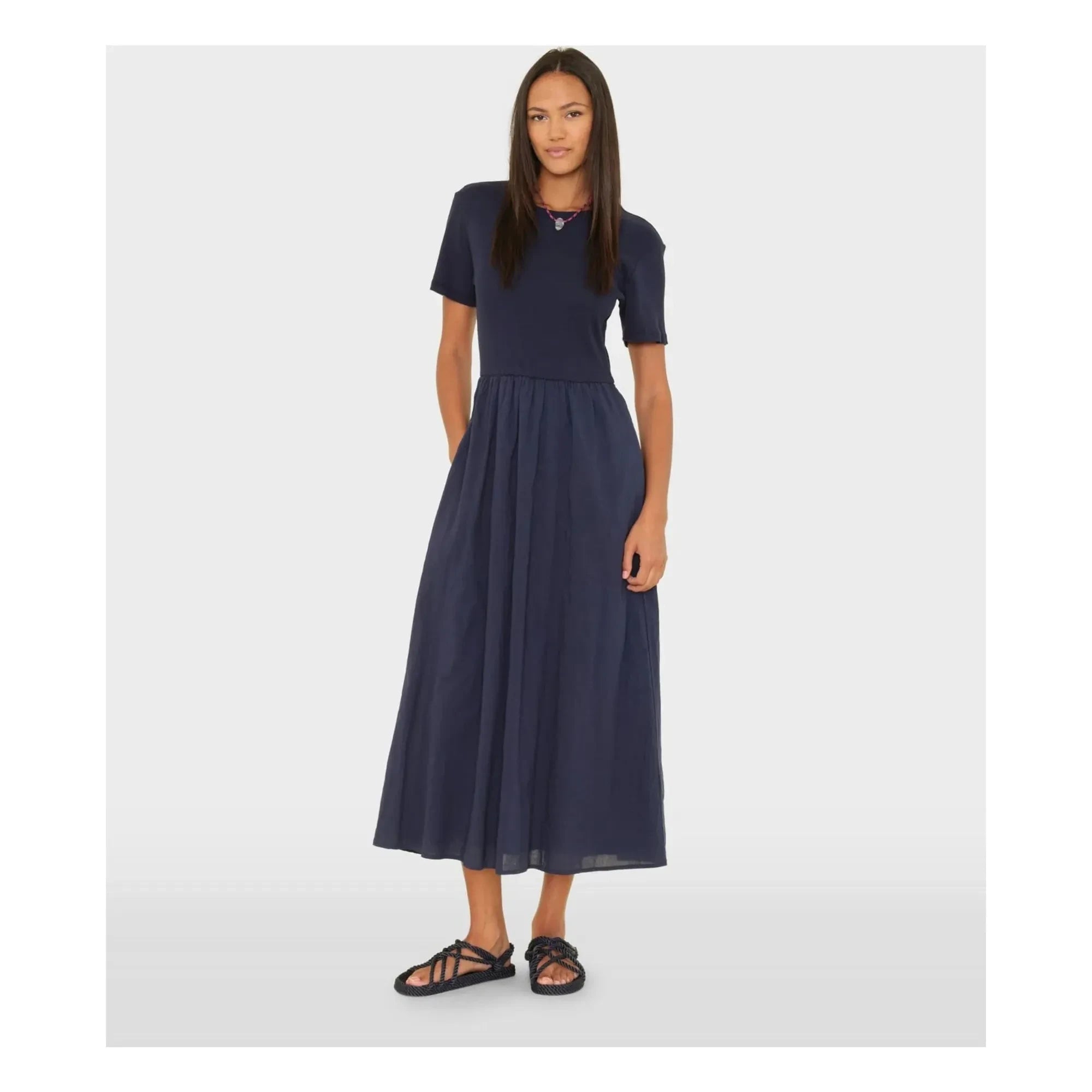 Xirena - Fayth Cotton Dress | Midnight blue