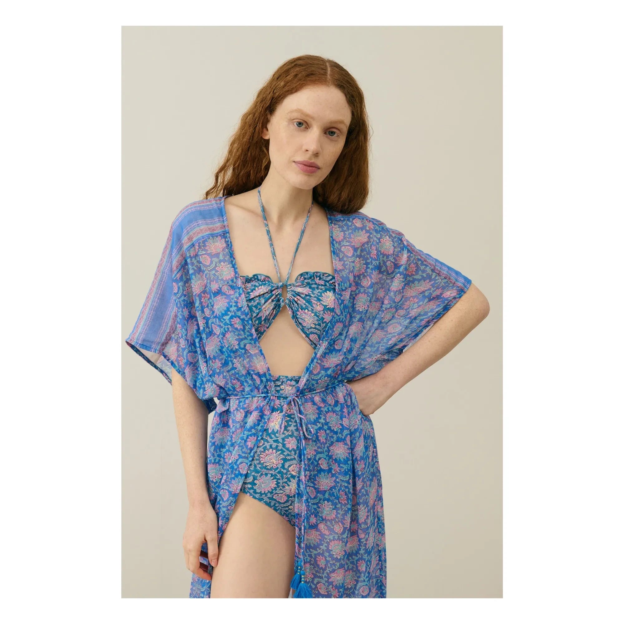 Louise Misha - Kimono Chill Bio-Baumwolle - Damen Kollektion | Blau