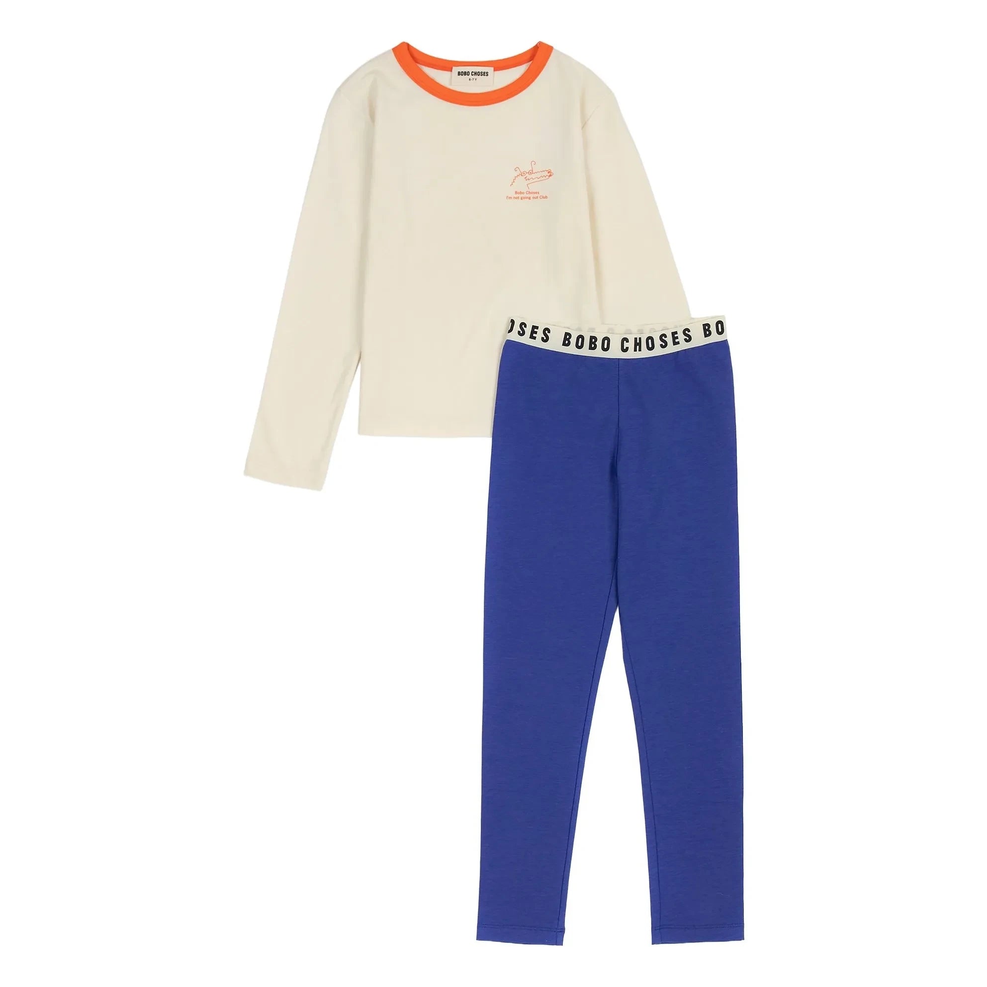 Bobo Choses - Crocodile Modal and Organic Cotton Pajamas | Royal Blue