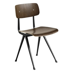 Hay - Result Dumanlı Meşe Sandalye - Result Renkli Meşe Sandalye - Friso Kramer & Wim Rietveld Yeniden Baskı | Siyah