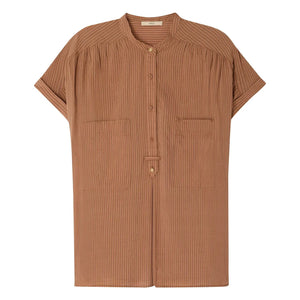 Sessùn - Camille Striped Blouse | Brown