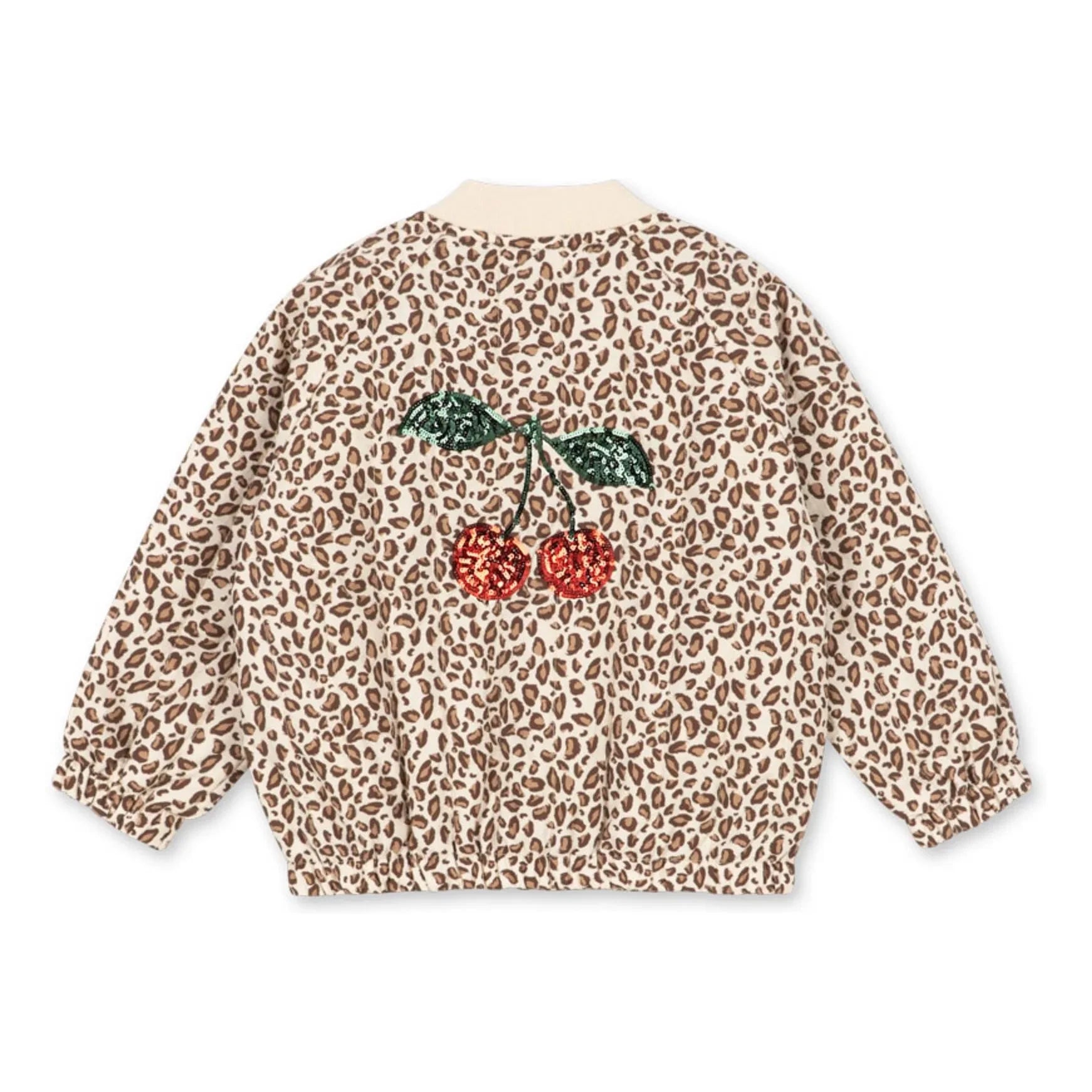 Konges Sløjd - Juno Leopard Pailletten Bomberjacke | Braun