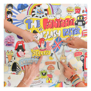 Poppik - 100% English Sticker Poster