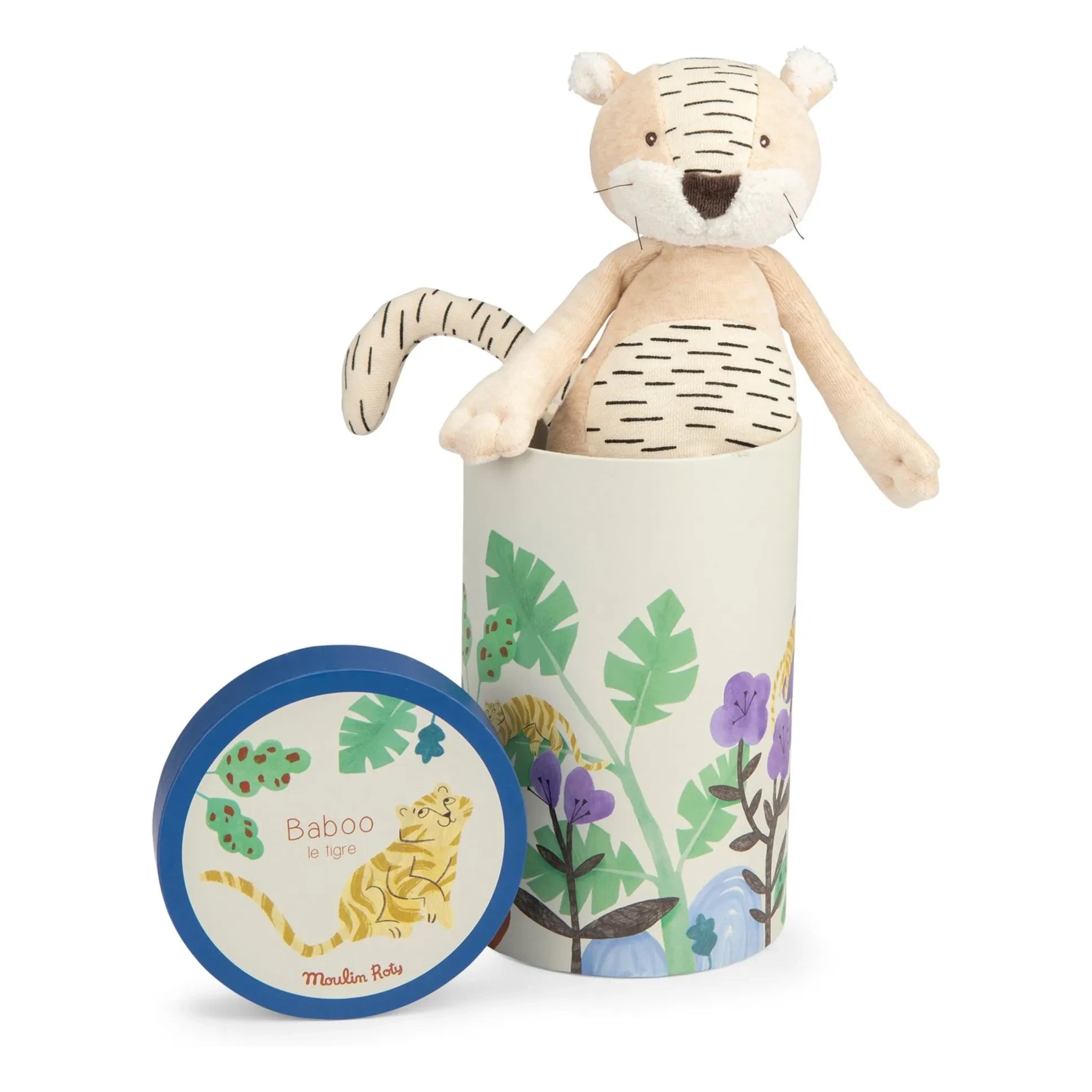 Moulin Roty - Baboo Kaplan Peluş Oyuncak - Mawa Ormanı