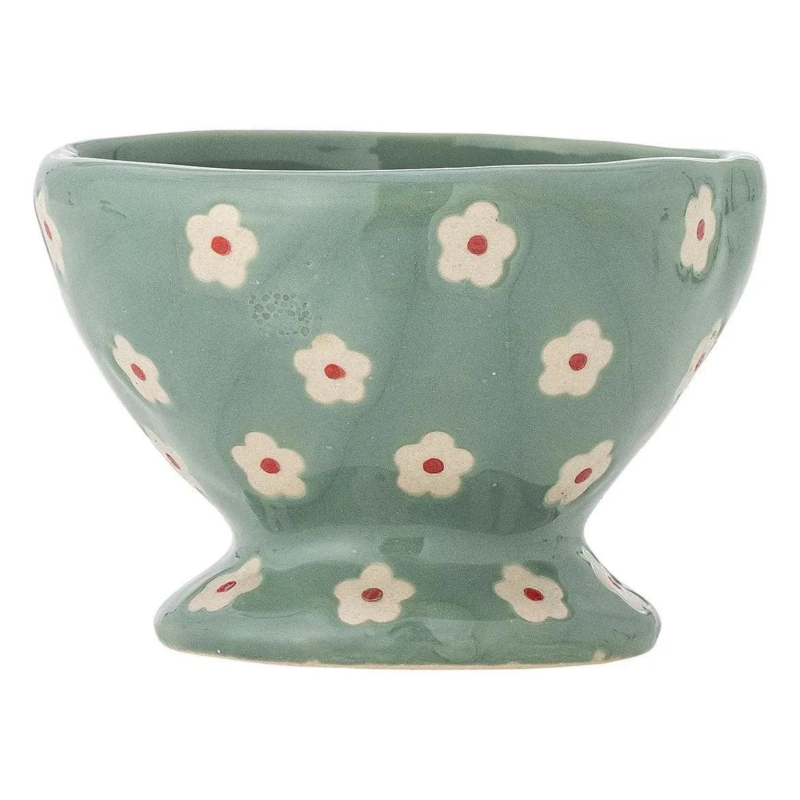 Bloomingville - Çiçek Desenli Stoneware Kase Nini | Mavi
