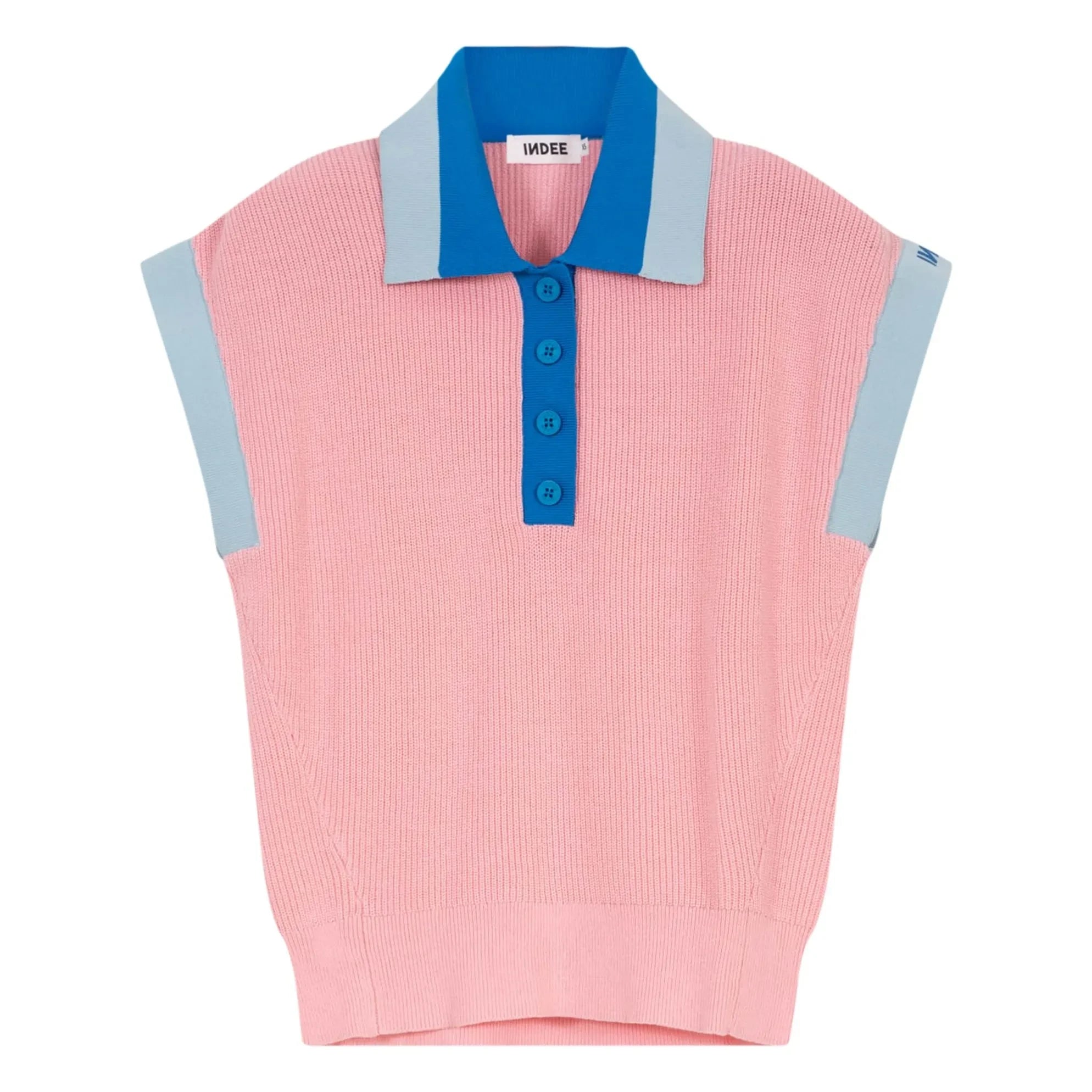 Indee - Valor mesh polo tişört | Pembe