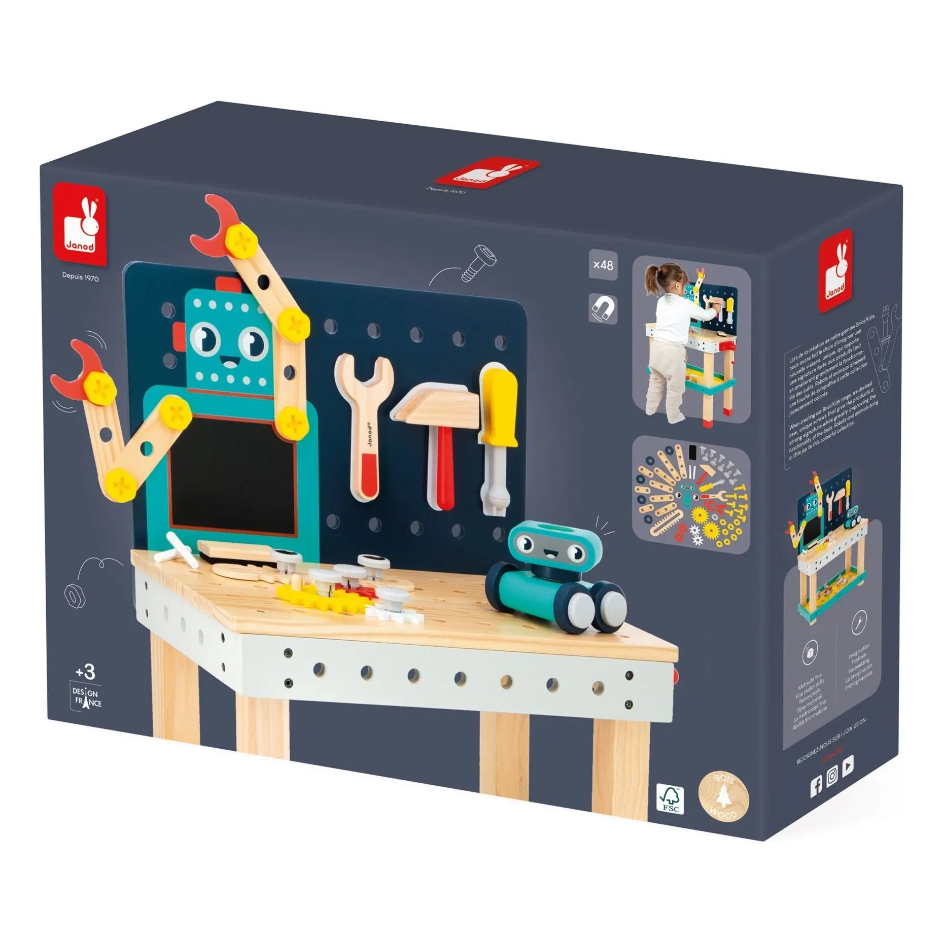 Janod - Große Werkbank Roboter