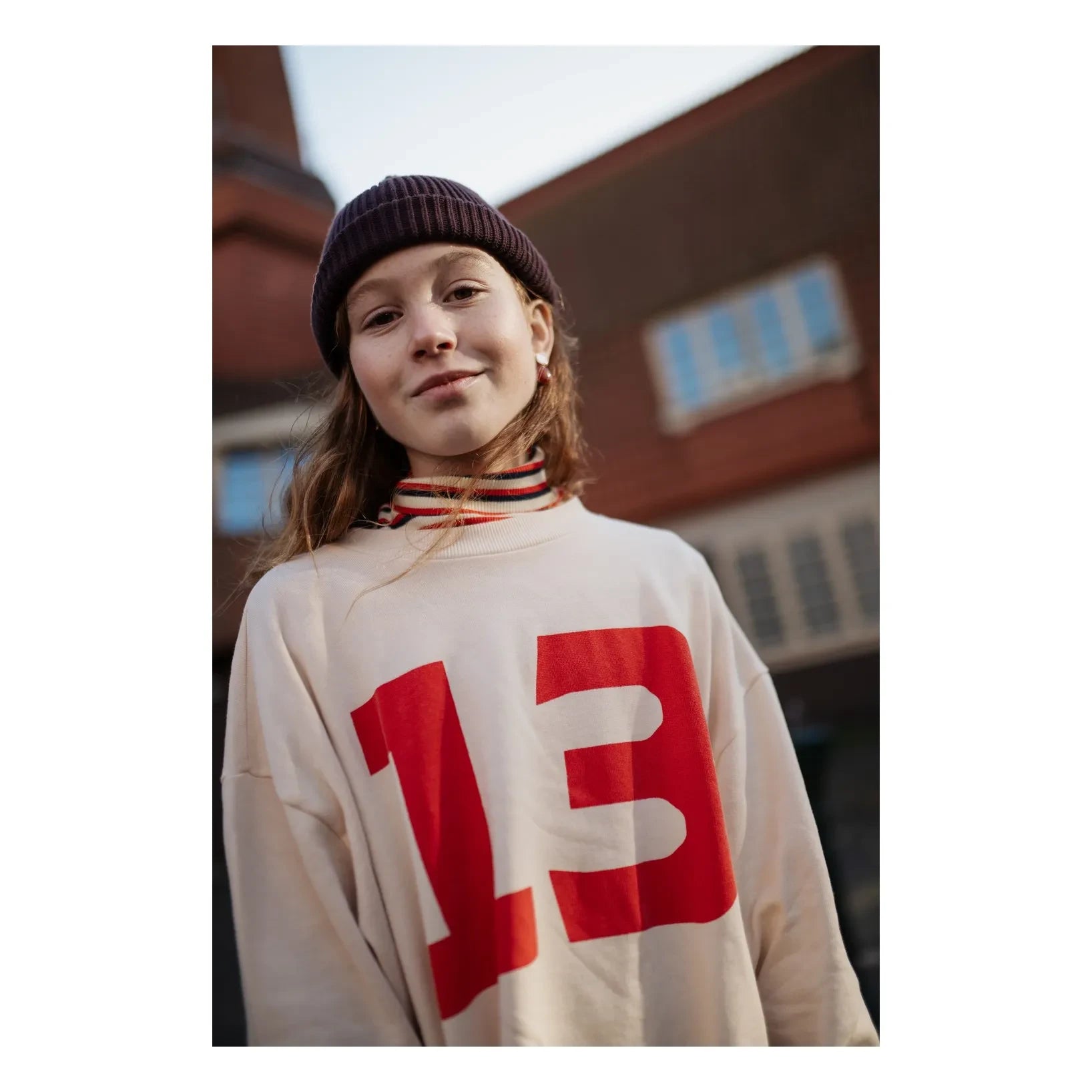 Repose AMS - 13 Organik Pamuklu Sweatshirt | Ekru