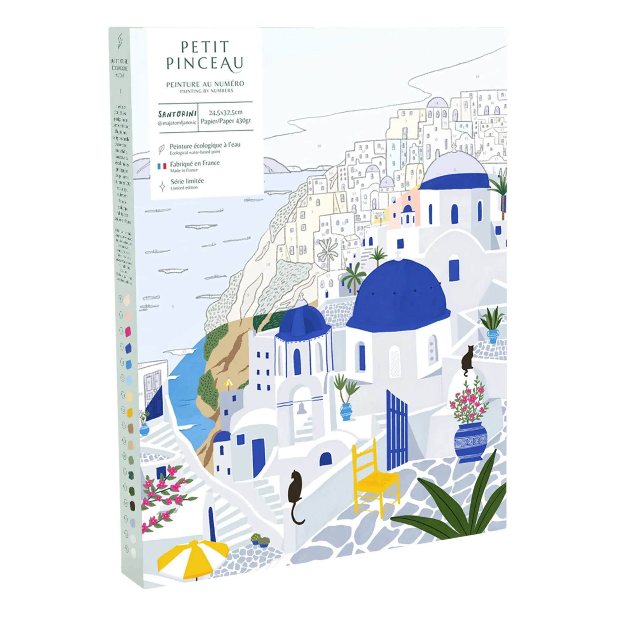 La Petite Épicerie - Numaralandırmalı Boyama Seti - Maja Tomljanovic tarafından Santorini