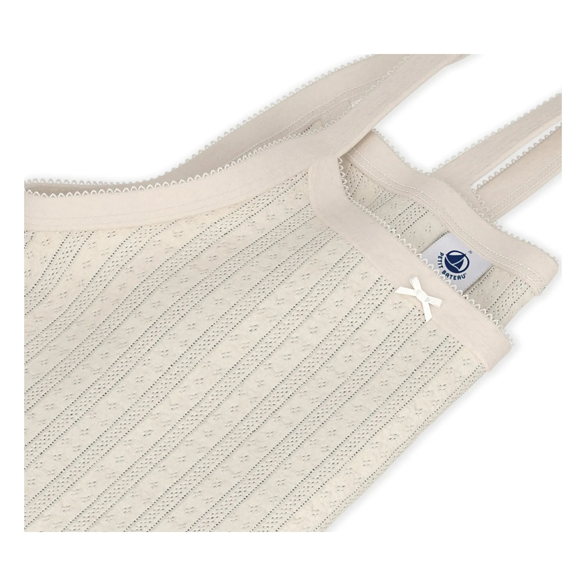 Petit Bateau - Ribbed Tank Top | Ecru