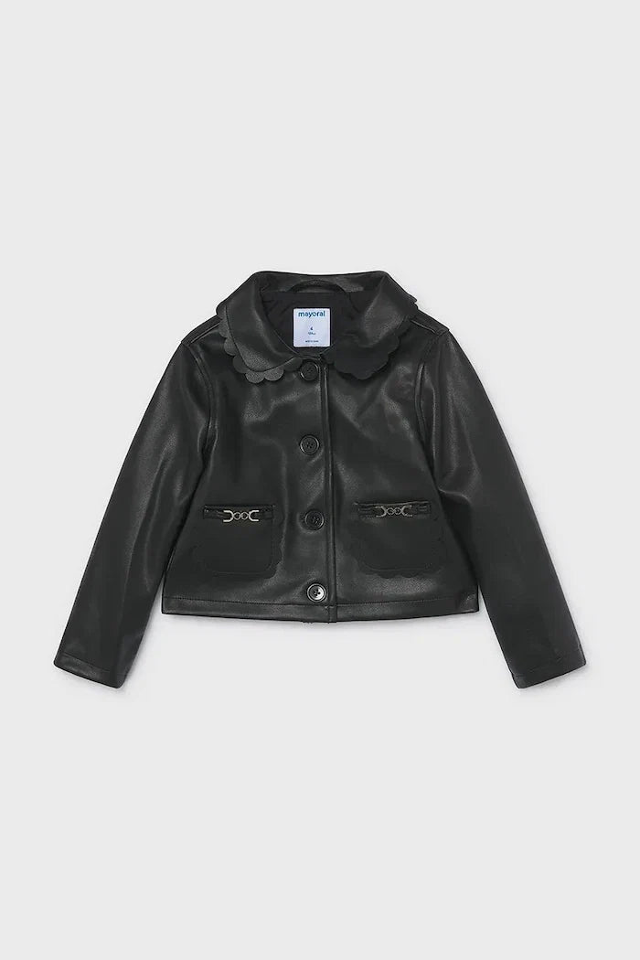 Mayoral Çocuklar için suni deriden kısa ceket