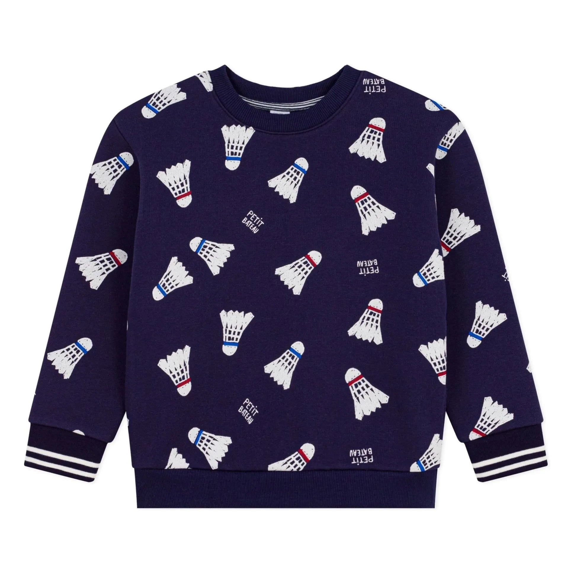 Petit Bateau - Badminton Fleece Sweatshirt | Night Blue