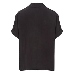 Xirena - Avery Pamuk Muslin Bluz | Siyah