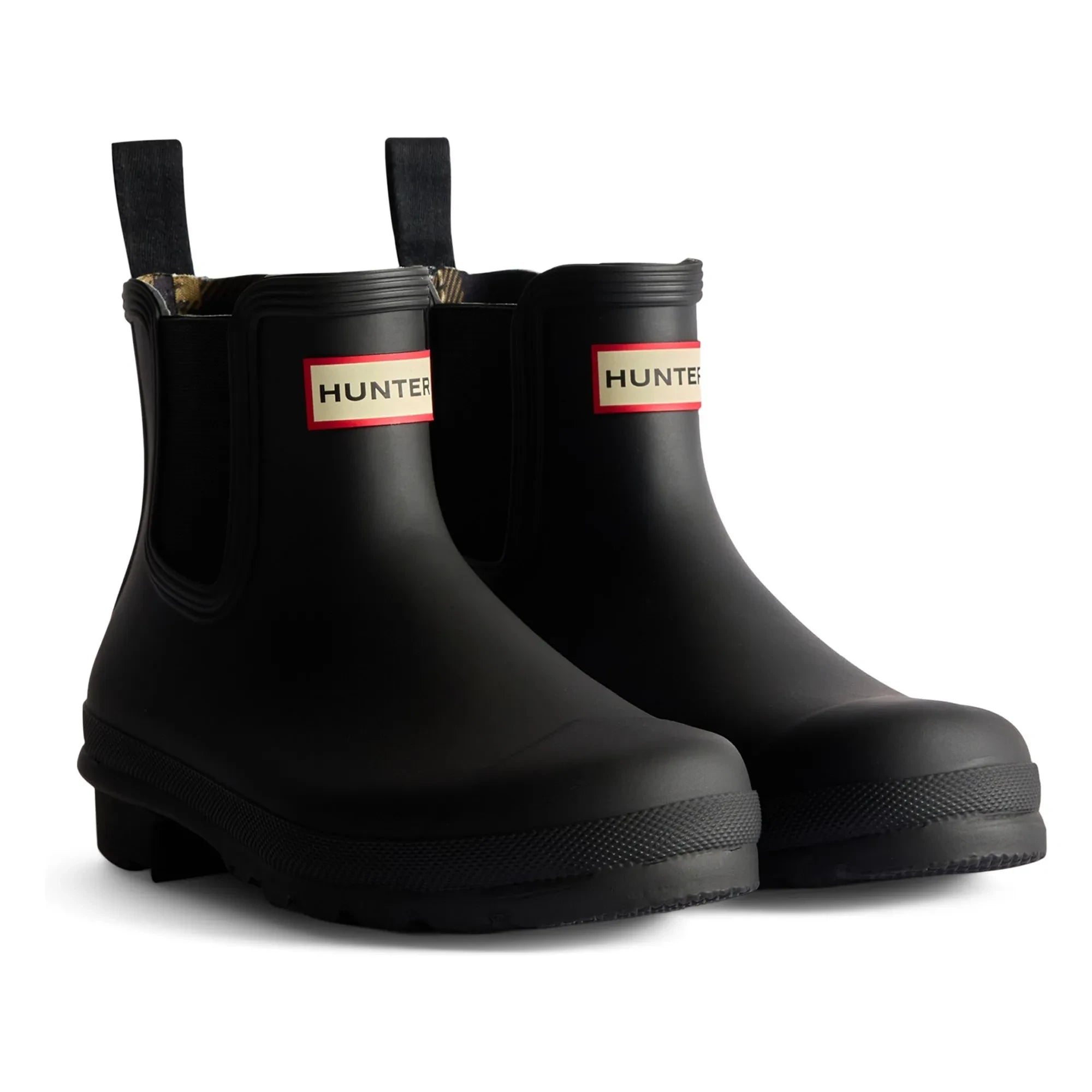 Hunter - Chelsea Boots Original Tartan Gummi | Schwarz