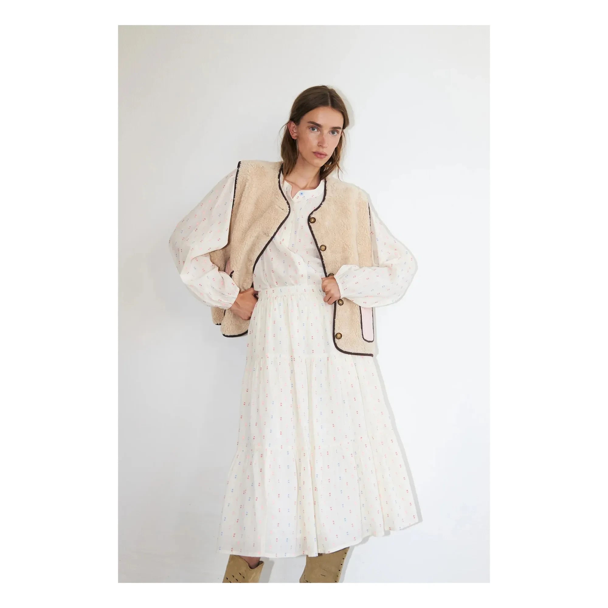 Lollys Laundry - Morning Cotton Etek | Krem
