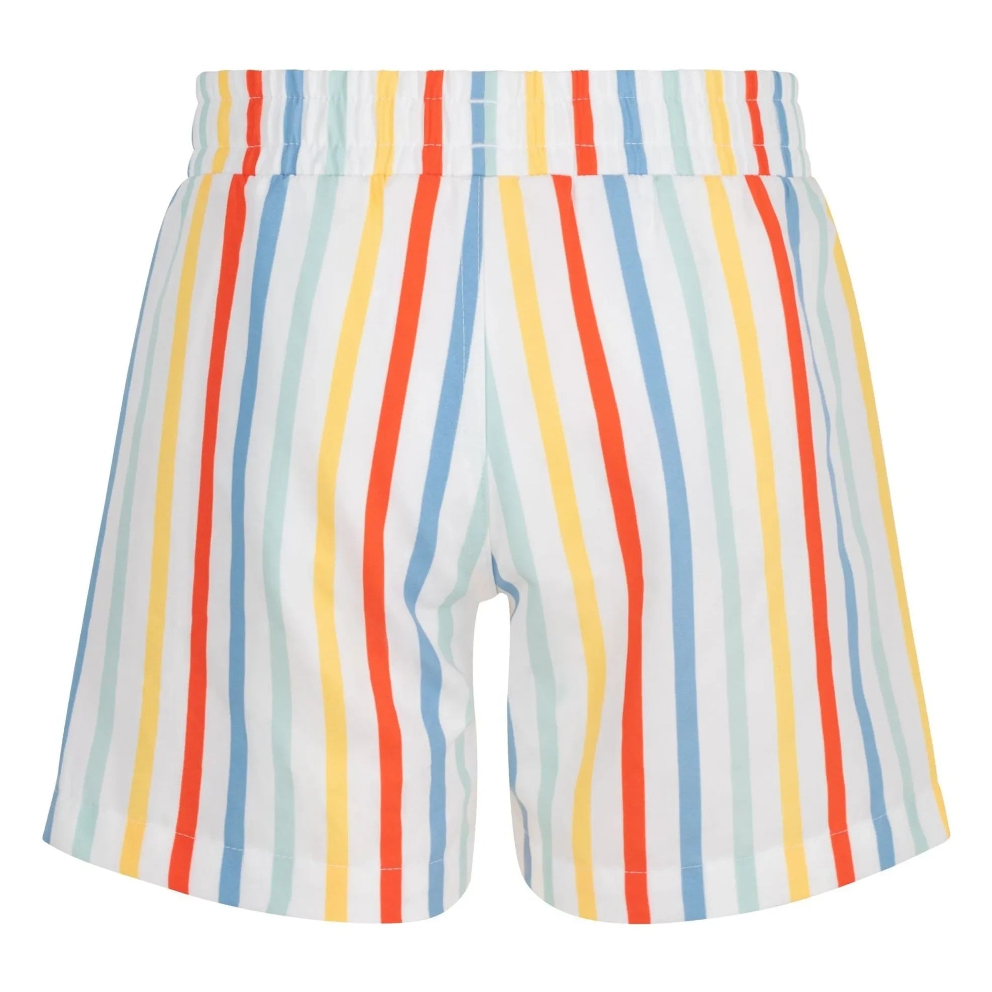 Petit Bateau - Geri Dönüştürülmüş Lifli Çizgili Mayo Şortu | Sarı