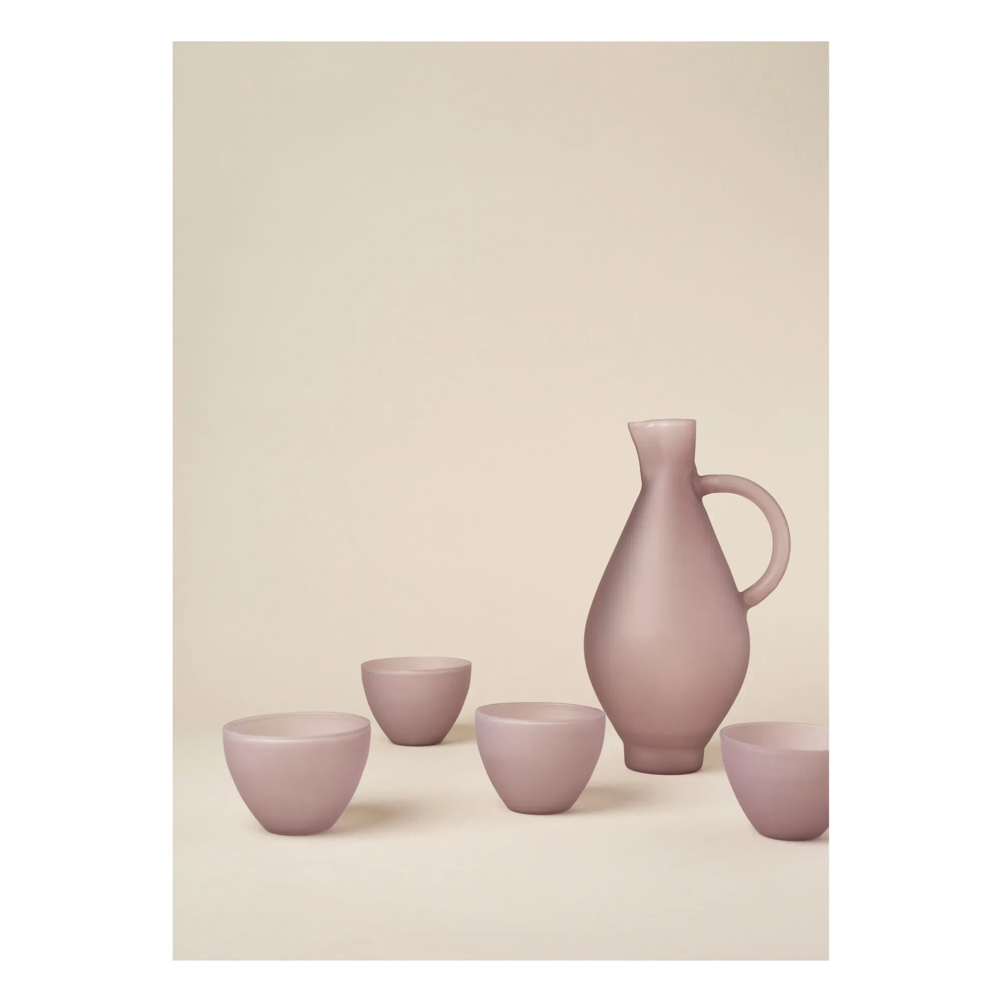 Los Objetos Decorativos - Opal Borosilikat Sürahi | Mauve