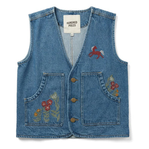 Hundred Pieces - Mara Cheval Kolsuz Denim Ceket | Mavi