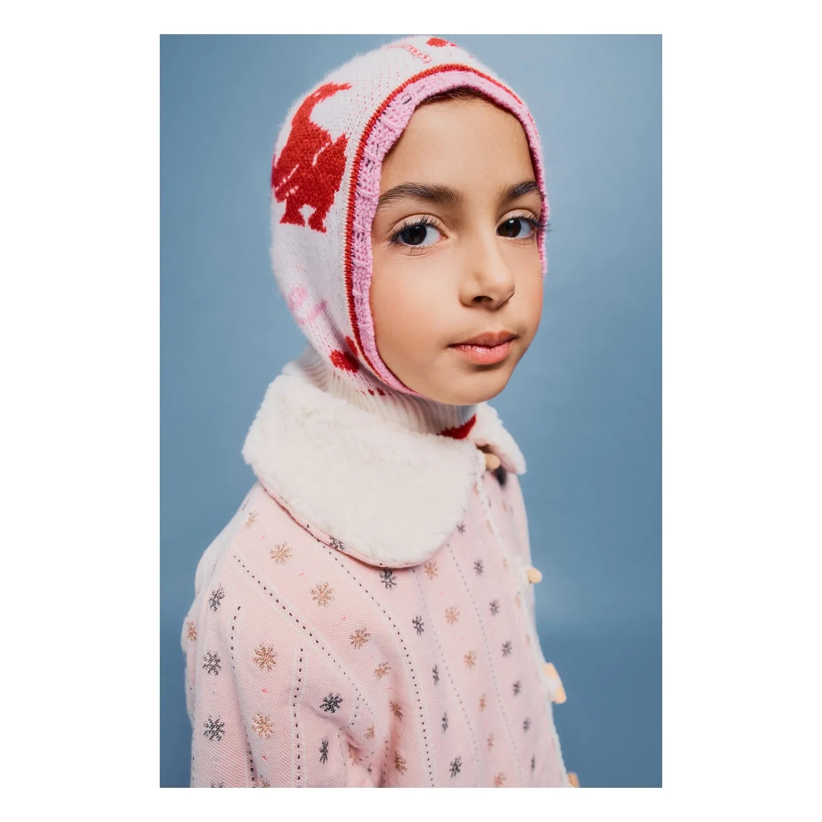 Bebe Organic - Love Yün Balaklava | Pembe